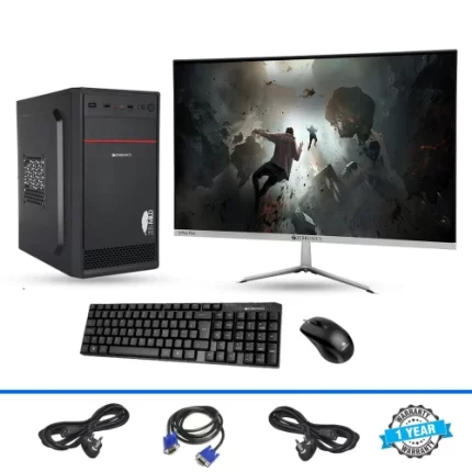 Assemble PC Intel Core i5 4th Gen| 8GB Ram | 256GB SSD | 24 inch LED | Keyboard | Mouse | 2GB Graphics Card With 1 Year Warranty (Copy)